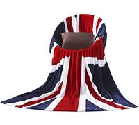 150 x 200cm British Flag Flannel Fleece Blanket Ultra Soft Warm Plush Throw Blanket for Bed Sofa Car Couch Cover Travel Bedding Blanket Bedspread Bed Throw Machine Washable (Union Jack/British Flag)