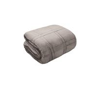 (150 x 200cm, Silver) Kampala Hill Velour Weighted Velvet Blanket Sleep Therapy Silver