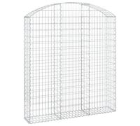 (150 x 30 x 160/180 cm) vidaXL Arched Gabion Basket Galvanised Iron Mesh Wire Stone Basket Multi Sizes