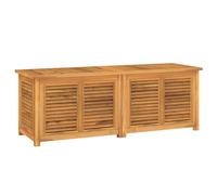 Vidaxl Garden Storage Box With Bag 150X50X53 Cm Solid Wood Teak