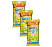 150 x Duzzit Antibacterial Cleaning Wipes Lemon Fresh Surface Wipes Kills 99.9 Percent Bacteria Kitchen Bathroom Multi Purpose Disinfectant Wipes Sold by VR ANGLE (3 x 50 pack)