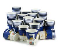 150 x Mulled Wine Cups, Paper Cups (sustainably Produced) Winter Motif with 200 ml Filling Volume