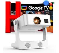 [1500 ANSI/Google Store/Voice Control] 4K Outdoor Smart Projector with WiFi6 and Bluetooth, 10,000+ Apps, Portable Proyector, Sovboi 1080P Audio Phone Movie Home [180° Stand & 300 ''Display]