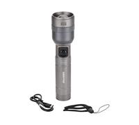 1500 Lumen Zoomable LED Flashlight 10H Runtime Torch Geepas Grey One Size
