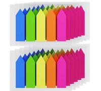 1500 Pcs Arrow Sticky Tabs, Index Tabs,Book Tabs,Notes Tabs, Annotation Tabs,Highlighting Information Colored Page Markers Labels for Reading Notes, Notebook, Books, Classify Files,Pack of 12 Pads