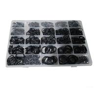 1500 Pcs Dark Nitrile Rubber O Ring Kit, High Temp Resistant Sealing Washers Automotive, Pipe Fittings, Mechanical Repair, 25 Sizes in Box