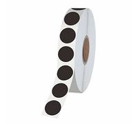 1500 PCS Round Black Color Code Dot Stickers, Permanent Inventory Labels with Perforation Line in a Roll for Office, Retail, Home, Classroom, Warehouse(1/2” in Diameter)