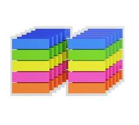 1500 Pcs Sticky Tabs, Index Tabs, Book Tabs, Notes Tabs, Annotation Tabs, Highlighting Information Colored Page Markers Labels for Reading Notes, Notebook, Books, Classify Files,Pack of 12 Pads