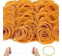 1500 Pcs Yellow Elastic Bands Strong Rubber Bands 450g Heavy Duty Stretchable Bands Natural for Office School Supplies Home Hair Bank Paper Money Bands (38 * 1.4mm)