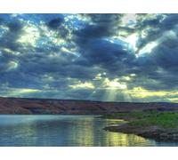 1500 Piece Fun Jigsaw Puzzles for Adults - River reflection sky 87x57cm