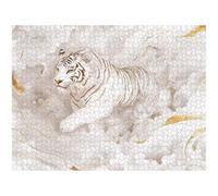 1500 Piece Jigsaw Puzzle, Abstract & Tiger Wall Art, Wooden Puzzle, 1T#1028