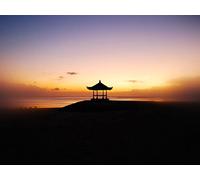 1500 Piece Jigsaw Puzzle for Adults-Relax Puzzles Games - Gazebo ocean sunset 87x57cm