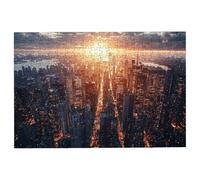 1500 Piece Jigsaw Puzzles for Adults, City Jigsaw Puzzles for Adults 1500 Piece, Sunset Puzzle Challenging Game for the Whole Families, Classic Wooden Jigsaws Suitable for Home Decoration, Gifts -2511