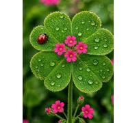 1500 Piece Jigsaw Puzzles for Adults, Clover Flower 34.3x22.4 inch, Challenging Brain Teaser Puzzle, Premium Cardboard Hobby Gift for Adults & Seniors