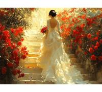 1500 Piece Jigsaw Puzzles for Adults, Family Games, Rose Woman, n-550 | Puzzle Challenging Game, Brain Workout, Stress Reduction, Accurate Cutting, Tight Puzzle Piece Fit, Vibrant Colours, 87x57cm