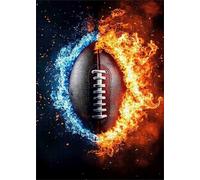 1500 Piece Jigsaw Puzzles for Adults Football Puzzle Fun Challenges Perfect for Relaxation Letter Printed on Back Interlock Perfectly No Dust for Men Women Elders Seniors 34.3 x 22.4 inch