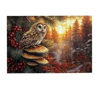 1500 Piece Jigsaw Puzzles for Adults, Forest Jigsaw Puzzles for Adults 1500 Piece, Owl Puzzle Challenging Game for the Whole Families, Classic Wooden Jigsaws Suitable for Home Decoration, Gifts -2965