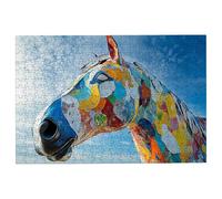 1500 Piece Jigsaw Puzzles for Adults, Horse Jigsaw Puzzles for Adults 1500 Piece, Classic Puzzle Challenging Game for the Whole Families, Suitable for Decompression Gifts Theme: (Abstract), -1353