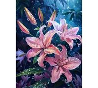 1500 Piece Jigsaw Puzzles for Adults, Impossible Hard Difficult Challenging jigsaw puzzle 1500 pieces adult Puzzles Classic Educational Games 87x57cm,Pink Lily Rain