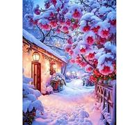 1500 Piece Jigsaw Puzzles for Adults, Impossible Hard Difficult Challenging jigsaw puzzle 1500 pieces adult Puzzles Classic Educational Games 87x57cm,Winter Village Snow