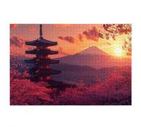 1500 Piece Jigsaw Puzzles for Adults, Japan Puzzles for Adults, Gift for Women, Men, Christmas, Family Wooden Puzzle Educational Games, Challenging Adult Jigsaws, Box Packaging, Landscape Pattern G-11