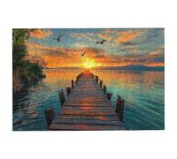 1500 Piece Jigsaw Puzzles for Adults, Landscape Jigsaw Puzzles for Adults 1500 Piece, Classic Puzzle Challenging Game for the Whole Families, Suitable for Decompression Gifts Theme: (Pier), -1713