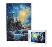 1500 Piece Jigsaw Puzzles for Adults,Landscape Jigsaw Puzzles for Adults,Wooden Puzzle with Gift Box,Lighthouse Jigsaws for Family Educational Games,Unique Gifts for Women/Men,Home Wall Decor,ML-639