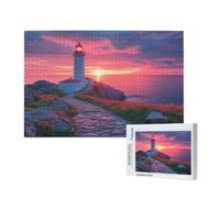 1500 Piece Jigsaw Puzzles for Adults,Lighthouse Jigsaw Puzzles for Adults, Wooden Puzzle with Gift Box,Ocean Jigsaws for Family Educational Games, Unique Gifts for Women/Men, Home Wall Decor,ML-489
