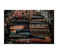 1500 Piece Jigsaw Puzzles for Adults, Magic Book Jigsaw Puzzles for Adults, Gift for Women, Men, Christmas, Wooden Puzzle with Gift Box, Family Educational Games, Home Decor, Theme: Flower, E-23