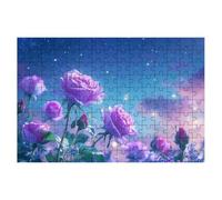 1500 Piece Jigsaw Puzzles for Adults, Rose Jigsaw Puzzles for Adults 1500, Starry Night Jigsaws Educational Game, Challenging Puzzle Games for The Whole, Wooden Puzzle for Decor Gifts for Women -1987