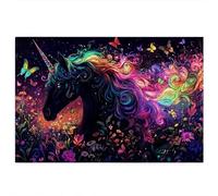 1500 Piece Jigsaw Puzzles for Adults, Unicorn Puzzles for Adults, Gift for Women, Men, Christmas, Family Wooden Puzzle Educational Games, Challenging Adult Jigsaws, Box Packaging, Dream Pattern, E-49