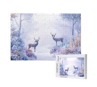 1500 Piece Jigsaw Puzzles for Adults,Winter Jigsaw Puzzles for Adults, Wooden Puzzle with Gift Box,Deer Jigsaws for Family Educational Games, Unique Gifts for Women/Men, Home Wall Decor,ML-905