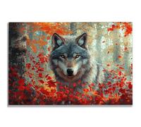 1500 Piece Jigsaw Puzzles for Adults, Wolf Jigsaw Puzzles for Adults, Wooden Puzzle with Gift Box, Autumn Jigsaws for Family Educational Games, Unique Gifts for Women/Men, Home Wall Decor, -1125