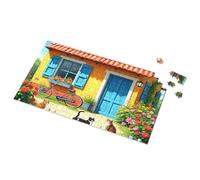 1500 Piece Puzzle Cozy Cottage With Cats And Flowers Picture Puzzle Jigsaw Puzzles 1000 Pieces Puzzles For Adults 500(1000PCS)