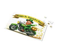 1500 Piece Puzzle St. Patrick'S Day Motorcycle Parade Picture Puzzle Kids Toys For Girls Games For Kids 8-12(500PCS)