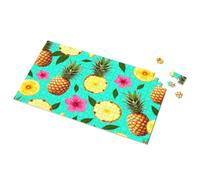1500 Piece Puzzle Summer Tropical Pineapple And Flower Pattern Picture Puzzle Jigsaw Puzzles 1000 Pieces Puzzles For Adults 500(500PCS)