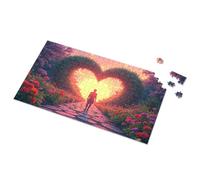 1500 Piece Puzzle Sunset Heart Garden Path Picture Puzzle Kids Toys For Girls Games For Kids 8-12(300PCS)