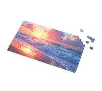 1500 Piece Puzzle Sunset Waves On The Beach Picture Puzzle Puzzle Toys Under 10 Dollars(500PCS)