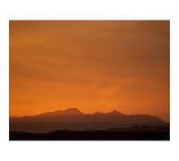 1500 Pieces Jigsaw Puzzles - Family Puzzle Game Gifts-Mountains,Peaks,Silhouette,Sunset 87x57cm