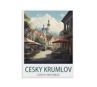 1500 Pieces Landscape Puzzles DIY，Cesky Krumlov Czech Republic，Jigsaw Creativity Toys for Kids Adults 57x87cm-X28