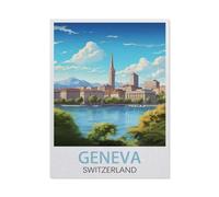 1500 Pieces Landscape Puzzles DIY，Geneva Switzerland，Jigsaw Creativity Toys for Kids Adults（57x87cm）-EW14