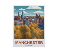 1500 Pieces Landscape Puzzles DIY，Manchester England，Jigsaw Creativity Toys for Kids Adults（57x87cm）-FC74