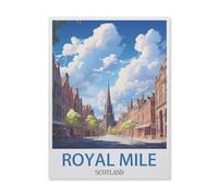 1500 Pieces Landscape Puzzles DIY，Royal Mile Scotland，Jigsaw Creativity Toys for Kids Adults（57x87cm）-FJ13