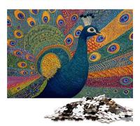 1500 Pieces Puzzles for AdultsPeacock,Abstract Animal Suitable for people aged 14 and above Home Decoration game Gift of works of art.size:22.4x34.2 inch