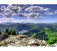 1500 Pieces Puzzles for Teenagers Gifts -Relax Puzzles Games - Mountain view from above clouds 87x57cm