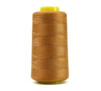 1500 Yards Jean Thread for Sewing Machine, Denim Thread 20s/2 Heavy Duty Strong Thick Bonded Cone Spools for Blue Jeans Shoes Bag Canvas Leather Nylon Hand Sewing 100% Polyester (Color: Gold)