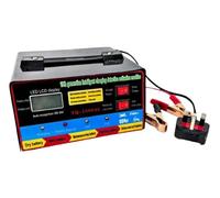 1500AL Heavy-Duty Car Battery Charger with LCD Display 12V/24V Smart Fast & Trickle Charger Universal Vehicle, Motorcycle & Lorry Battery Maintainer