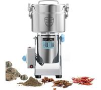 1500G-4500G Open-Cover-Stop Protection Electric Grain Grinder 32000RPM Superfine Mill for Herb/Spice/Nut/Cereal Grinding with Overload Protection (3500g)
