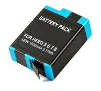 1500mAh High Capacity Replacement Battery Pack for GoPro Black Cameras 5/6/7/8, 3.85V 5.77Wh Long Lasting Rechargeable Spare Action Camera Battery