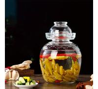 (1500ml/50.7oz) [Glass | Fermentation Jar] 1pc, 1500Ml/2500Ml Glass Fermentation Jar with Lid | Traditional Fermenting Kit Crock with